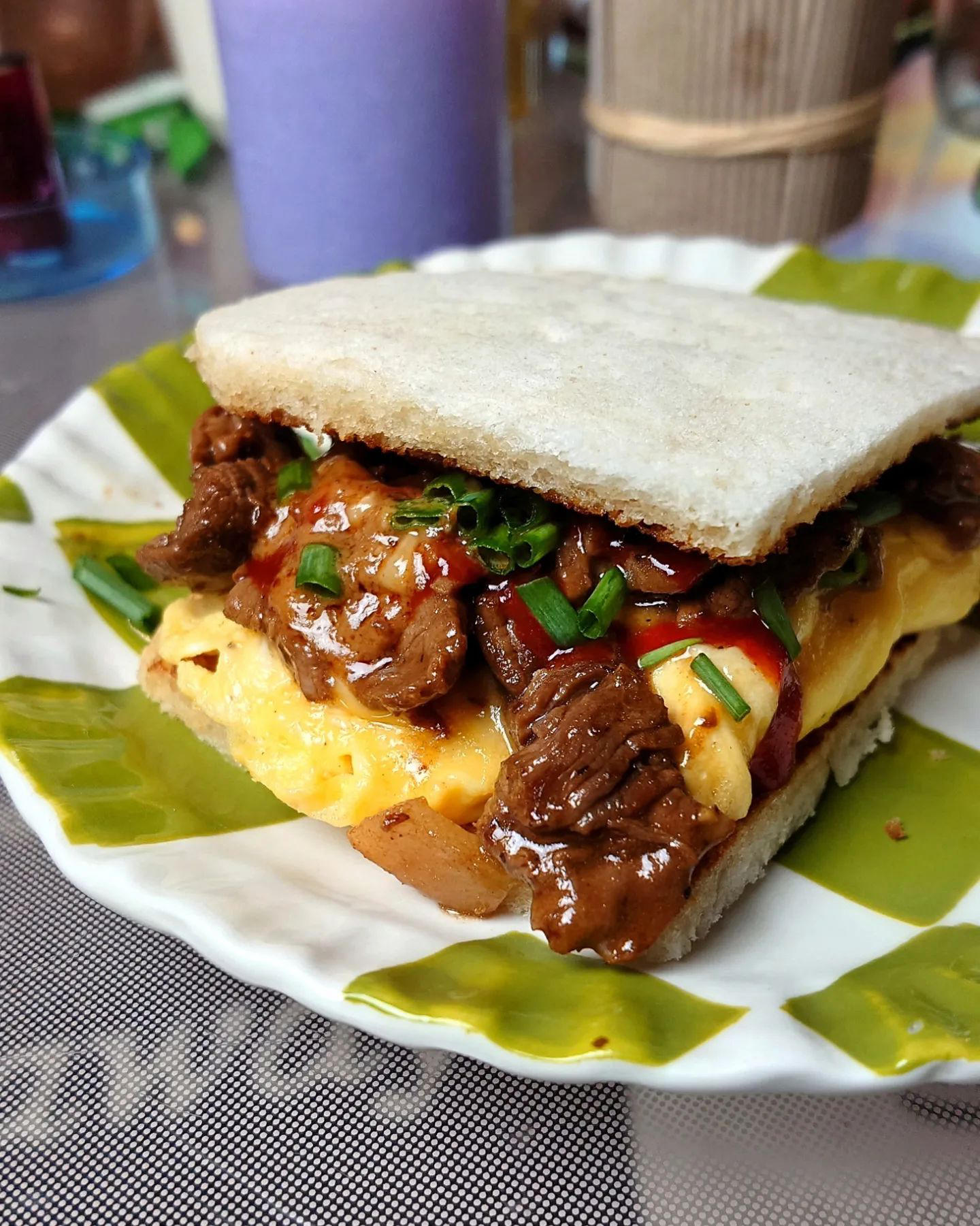 HK style sandwich à l'œuf et bœuf façon satayRecette épinglée