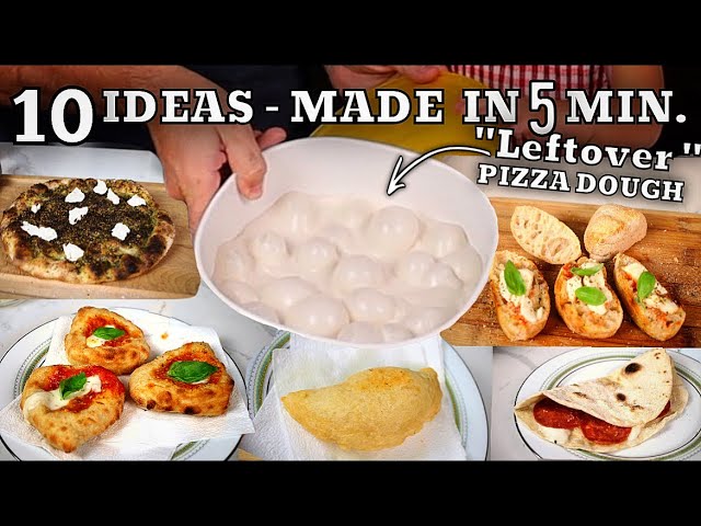 10 Ideas With 1 Pizza Dough : Made In 5 Min! At Home