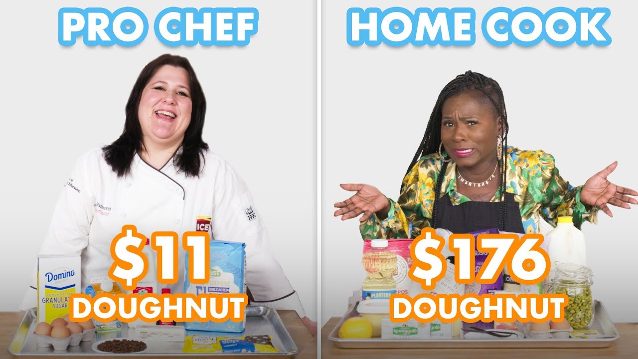 image 0 $176 Vs $11 Doughnuts: Pro Chef & Home Cook Swap Ingredients : Epicurious
