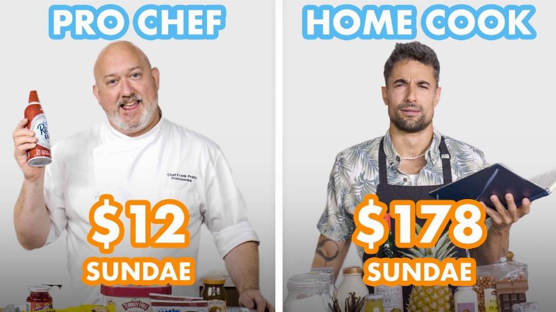 image 0 $178 Vs $12 Sundae: Pro Chef & Home Cook Swap Ingredients : Epicurious