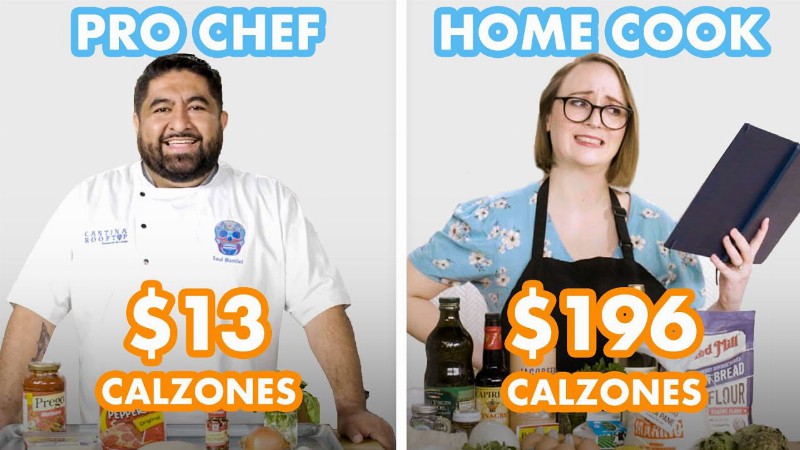 image 0 $196 Vs $13 Calzone: Pro Chef & Home Cook Swap Ingredients : Epicurious