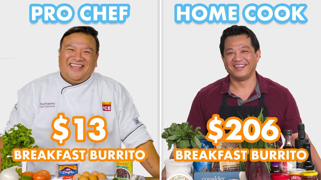$206 Vs $13 Breakfast Burrito: Pro Chef & Home Cook Swap Ingredients : Epicurious