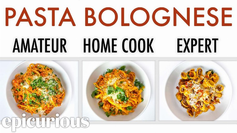 4 Levels Of Pasta Bolognese: Amateur To Food Scientist : Epicurious