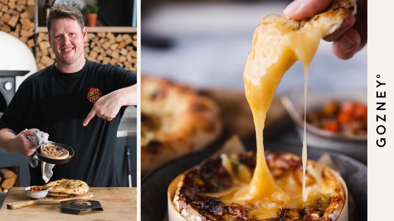 Baked Cheese With Jam & Flatbreads : Thom Bateman : Gozney