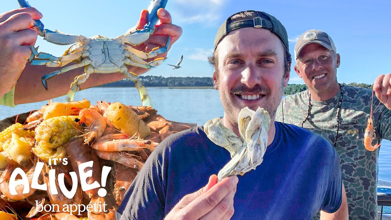 Brad Goes Crabbing & Shrimping For A Low Country Boil : It's Alive : Bon Appétit