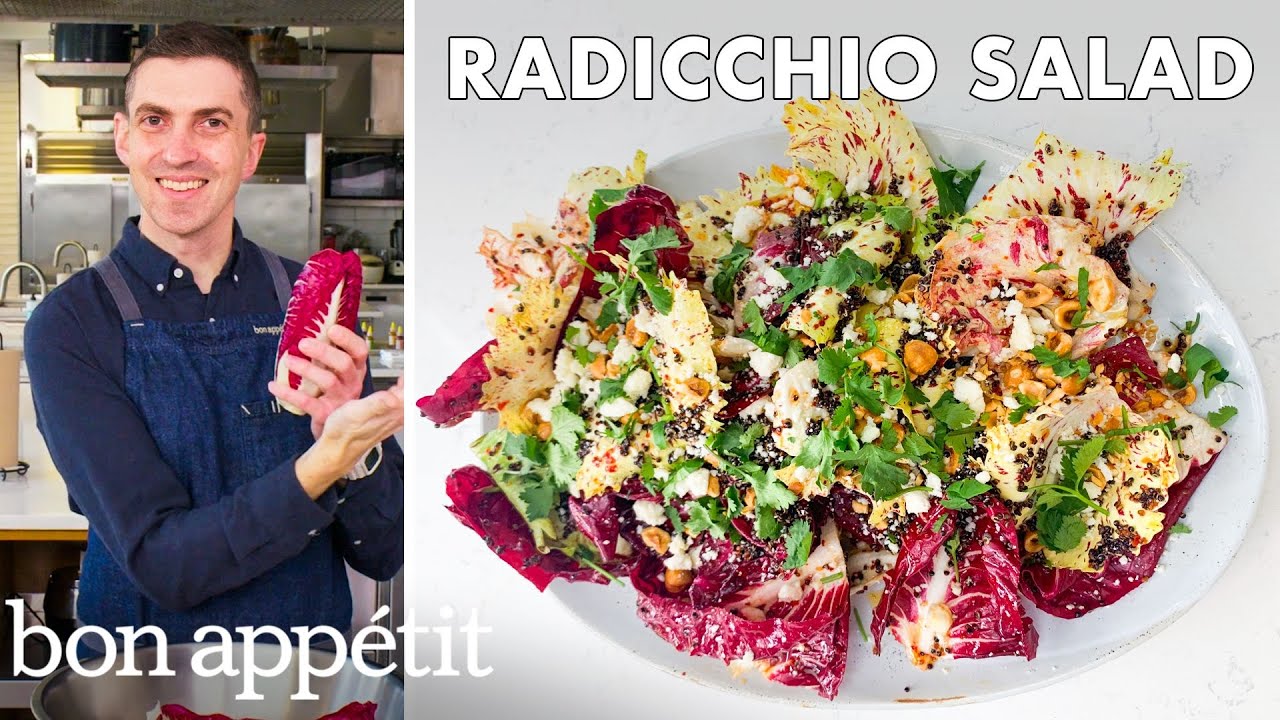 image 0 Chris Makes Hot Honey Radicchio Salad : From The Test Kitchen : Bon Appétit