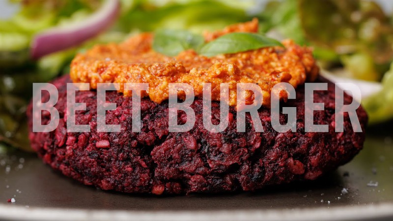 image 0 Epic Beetroot Burger : Easy Plant Based Burger