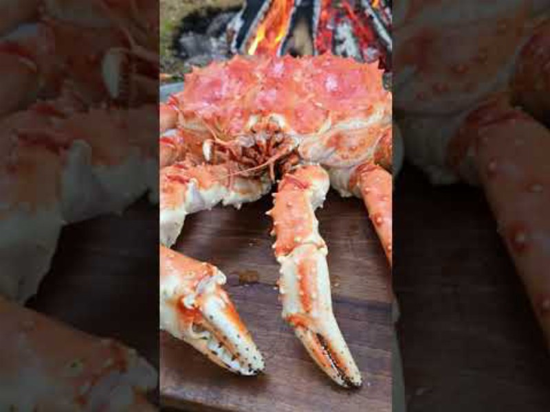 Ever Seen A King Crab This Close? 👀 #firekitchen #shorts