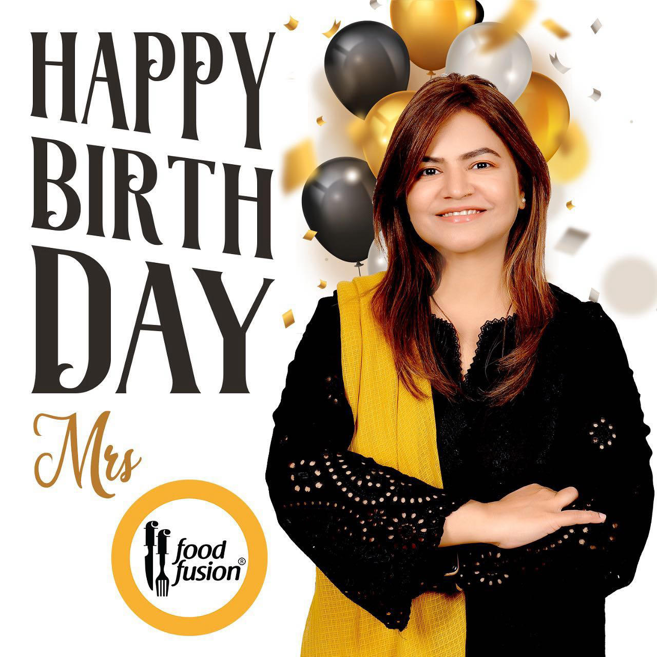 image  1 Food Fusion - Join team Food Fusion to wish a very happy birthday to Mrs Food Fusion #saimaasad_ff #