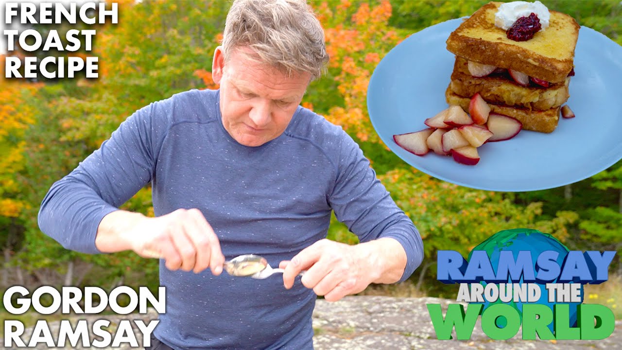 image 0 Gordon Ramsay Cooks The Perfect Apple French Toast In Michigan