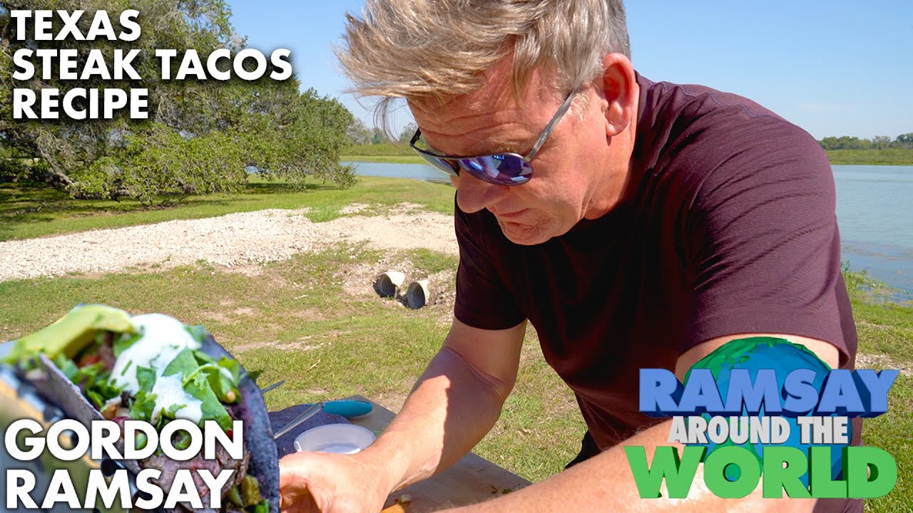 image 0 Gordon Ramsay Grills Up Blue Corn Steak Tacos In Texas : Ramsay Around The World