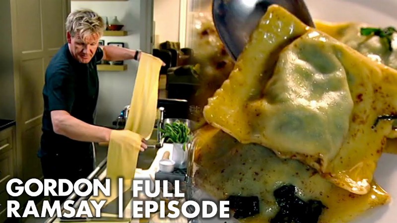 image 0 Gordon Ramsay's Spinach Ricotta & Pine Nut Ravioli With Sage Butter Recipe : F Word Full Episode