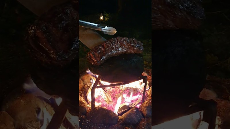 image 0 Have You Ever Cooked You Meat On A Rock? 🥩#firekitchen #shorts