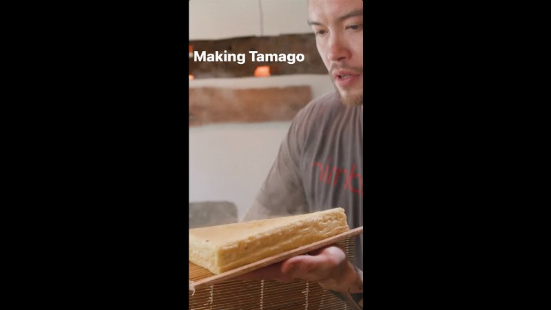 image 0 How Chef Cody Auger Makes Tamago Sushi At Nimblefish In La #shorts