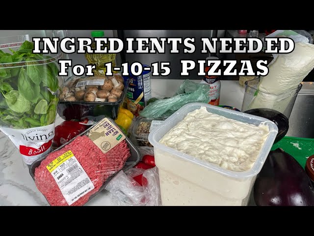 image 0 How To Know How Much Ingredients You Need For Your Pizzas
