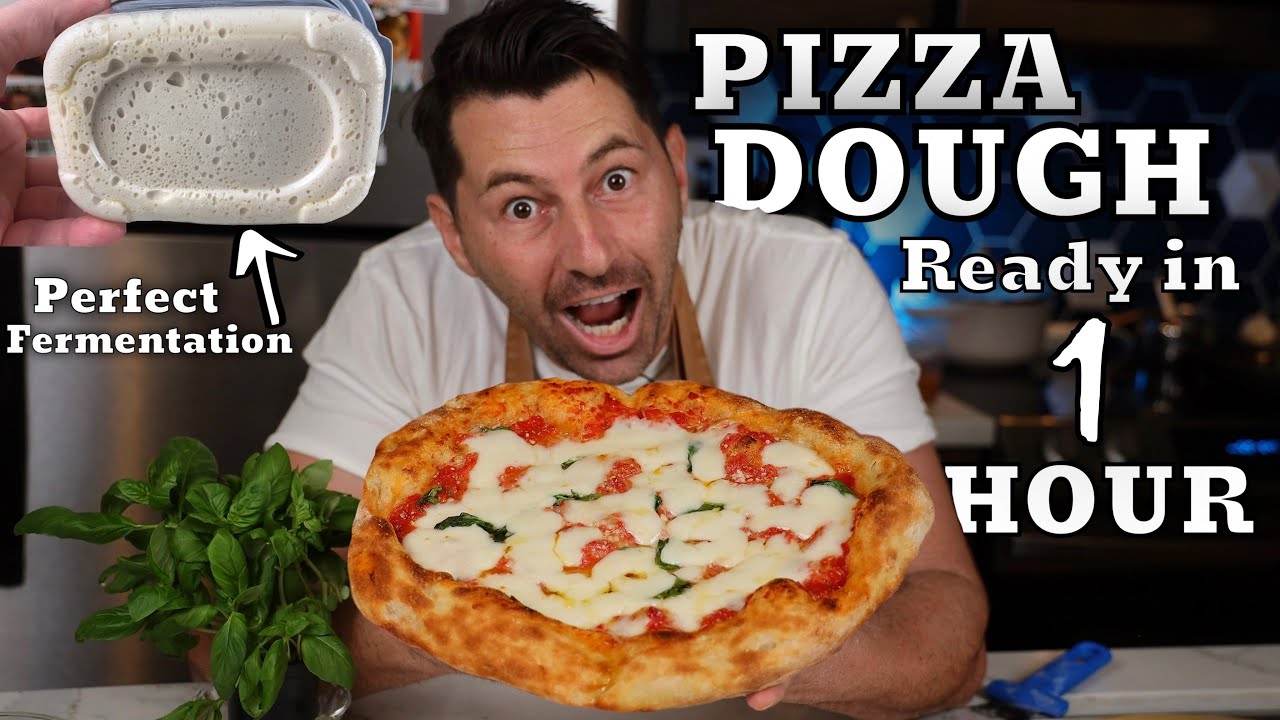 How To Make Pizza Dough Ready In 1 Hour⎮at Home