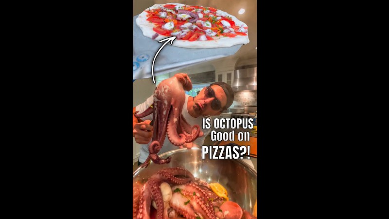 image 0 I Stole An Octopus And I Put It On Pizza #shorts
