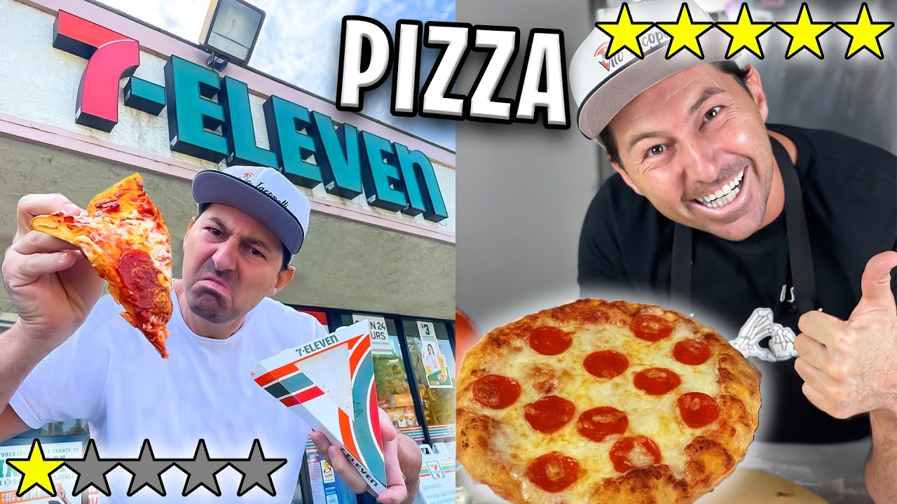 Italian Pizza Master Tries 7-eleven Pizza.. And I Remade It!
