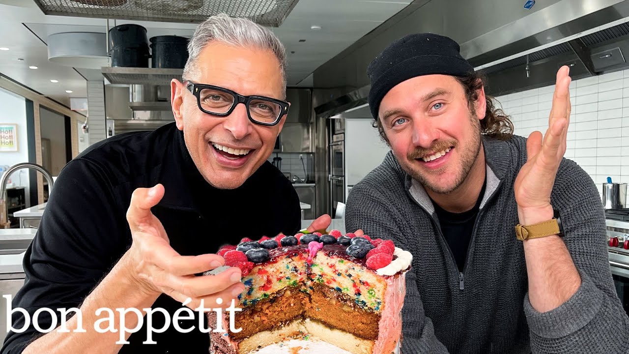 Jeff Goldblum Makes A Birthday Cake With Brad : Bon Appétit