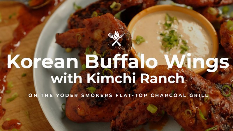 Korean Buffalo Wings With Kimchi Ranch