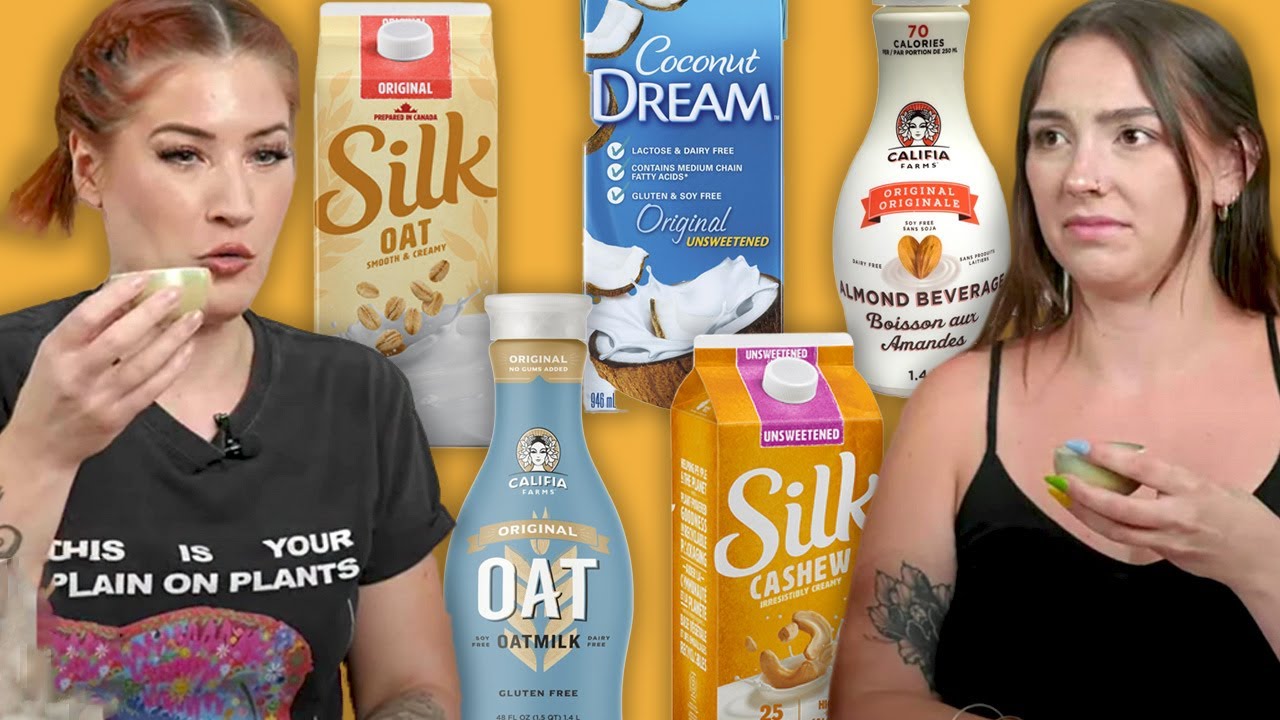Let's Do A Vegan Milk Taste Test (some Of These Textures Are... Interesting)