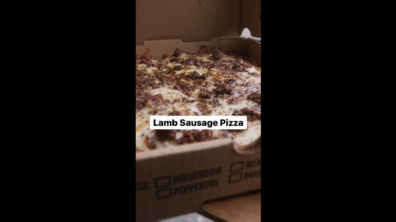 image 0 Making Lamb Sausage Pizza #shorts