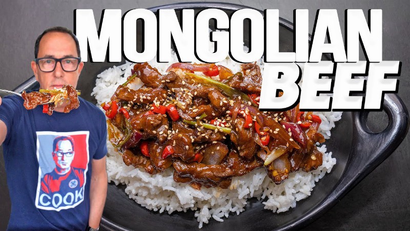Mongolian Beef At Home But Just Like Your Favorite Chinese Takeout! : Sam The Cooking Guy