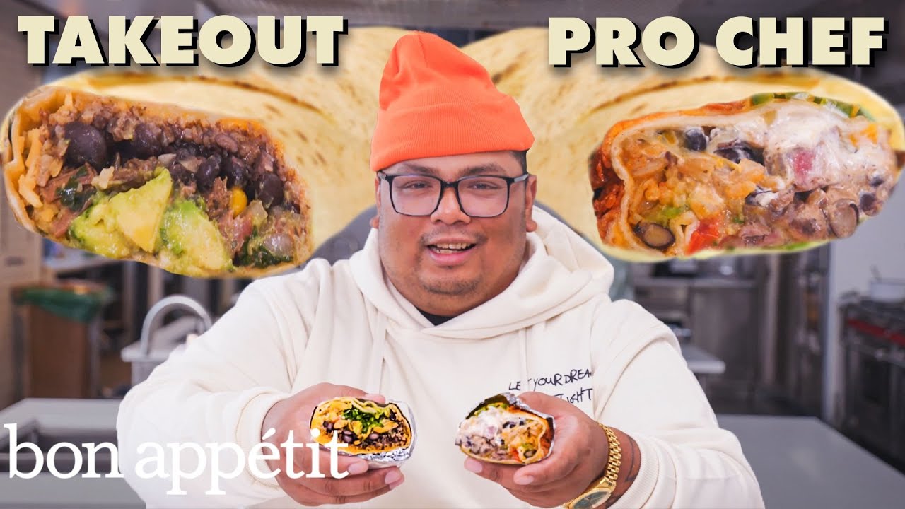 image 0 Perfect Carne Asada Burritos: Takeout Vs Pro Chef : Taking On Takeout : Bon Appétit