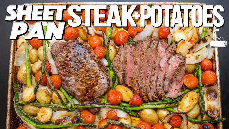 Perfect Steak & Potatoes With This Crazy Easy Sheet Pan Dinner! : Sam The Cooking Guy