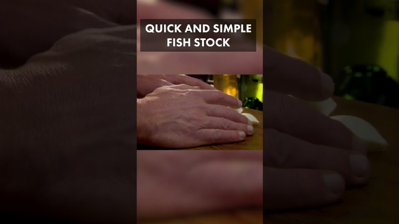 image 0 Quick & Easy Fish Stock #shorts