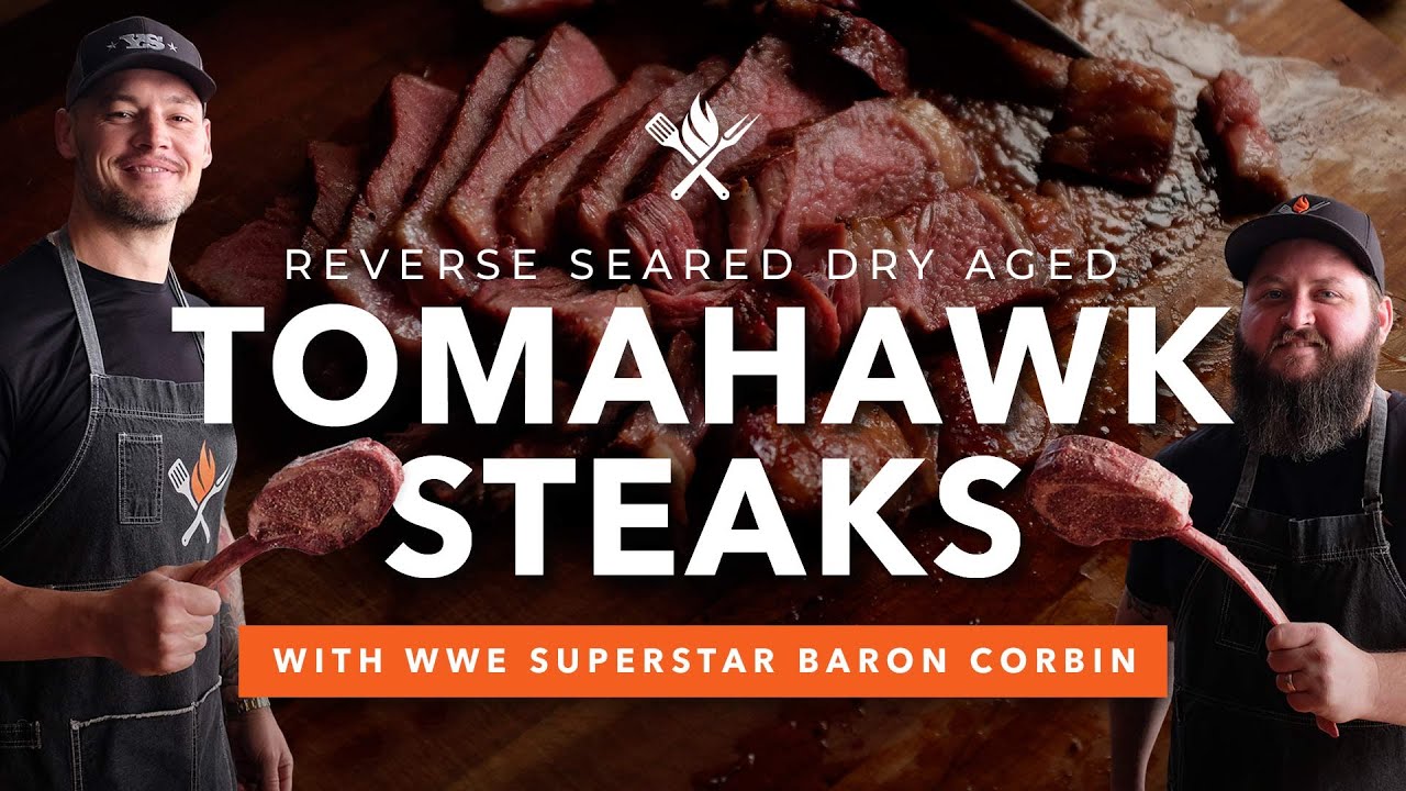 Reverse Seared Dry Aged Tomahawk Steaks