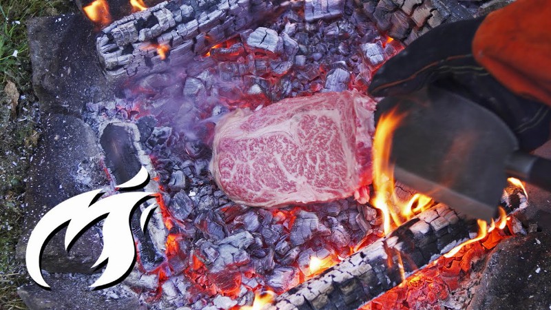 image 0 Riesiges 700€ Wagyu Steak Caveman Style Auf Feuer Gegrillt Asmr 🔥🔥🔥