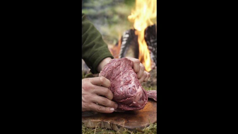 image 0 Stuffed Sirloin Steak Fire Kitchen Style 🔥🤠 #firekitchen #asmr #firefreaks #wildcamping #bbq #shorts