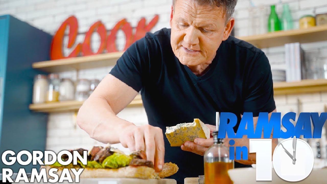 The Perfect Steak Sandwich Recipe In Just 10 Minutes : Gordon Ramsay