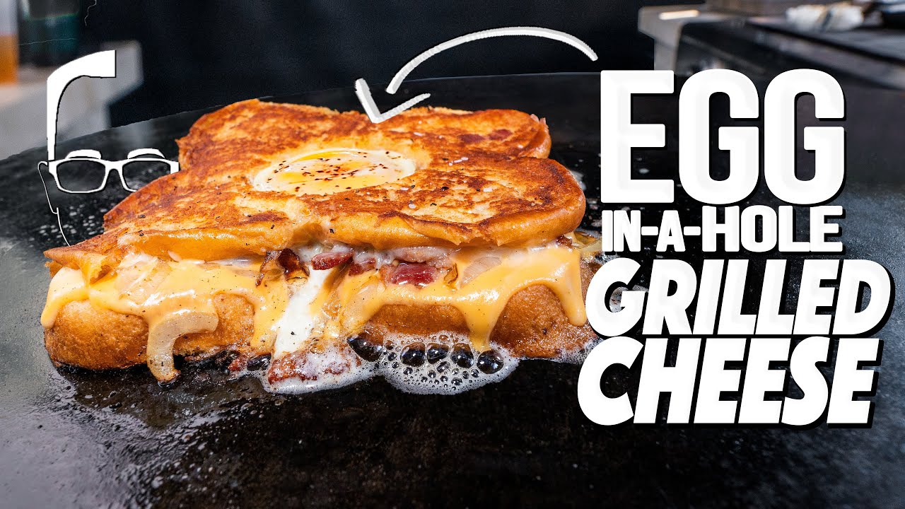 The Ultimate Egg In A Hole Grilled Cheese Sandwich : Sam The Cooking Guy