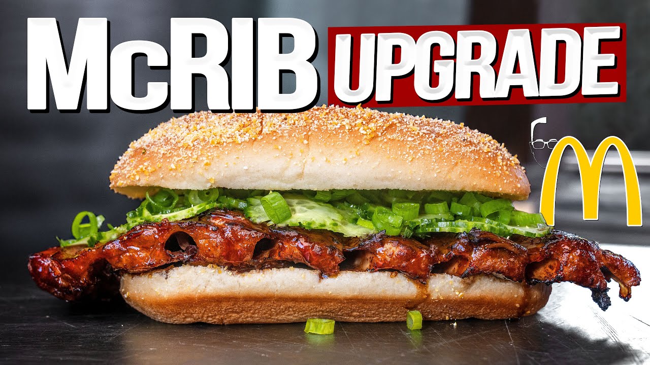 Upgrading The Mcrib From Mcdonald's In The Most Epic Way Possible! : Sam The Cooking Guy