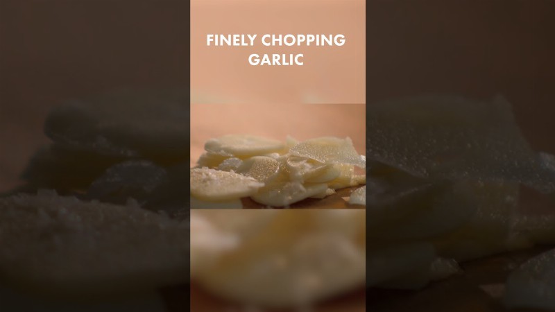 Why You Should Add Salt When Chopping Garlic #shorts