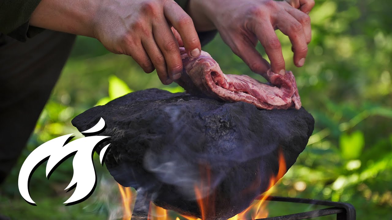image 0 Wie Du Das LÄngste Steak Der Welt Auf Dem Brennenden Stein Grillst : Fire Kitchen Asmr 🔥🔥🔥
