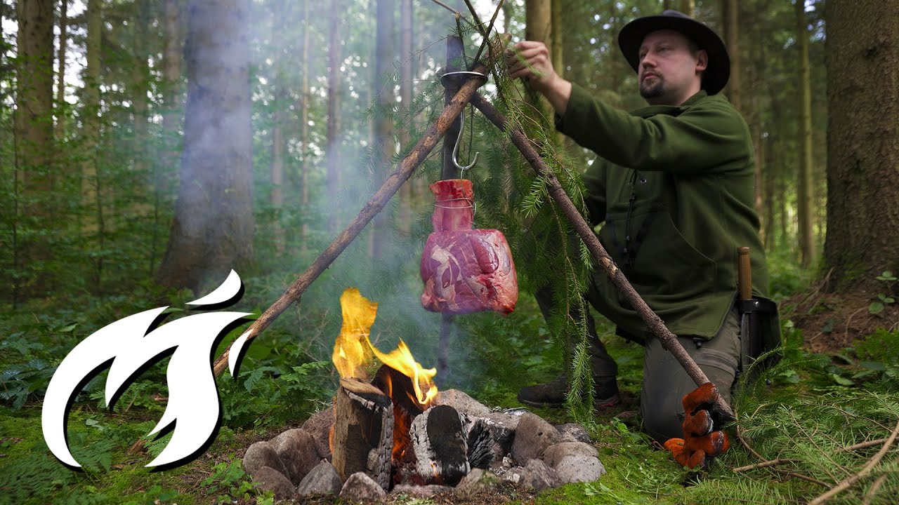 image 0 Wie Du Feuer Beef Hammer Mitten Im Wald Zubereitest : Fire Kitchen Asmr 🔥🔥🔥